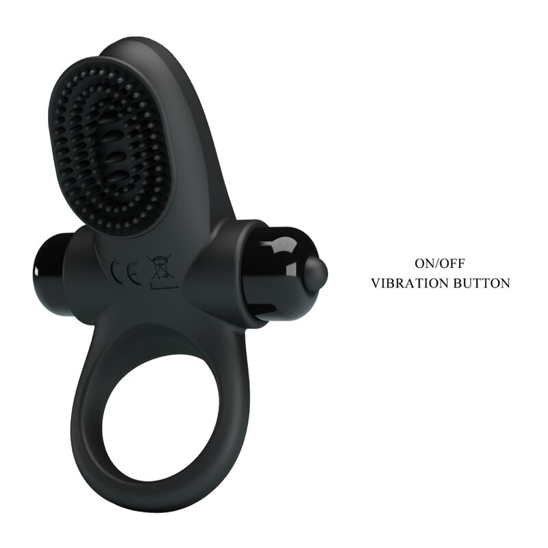 PRETTY LOVE - ANILLO VIBRADOR II PARA PENE NEGRO PRETTY LOVE MALE
