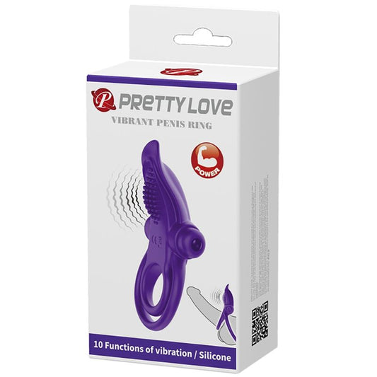 PRETTY LOVE - ANILLO VIBRADOR PARA PENE MORADO PRETTY LOVE MALE