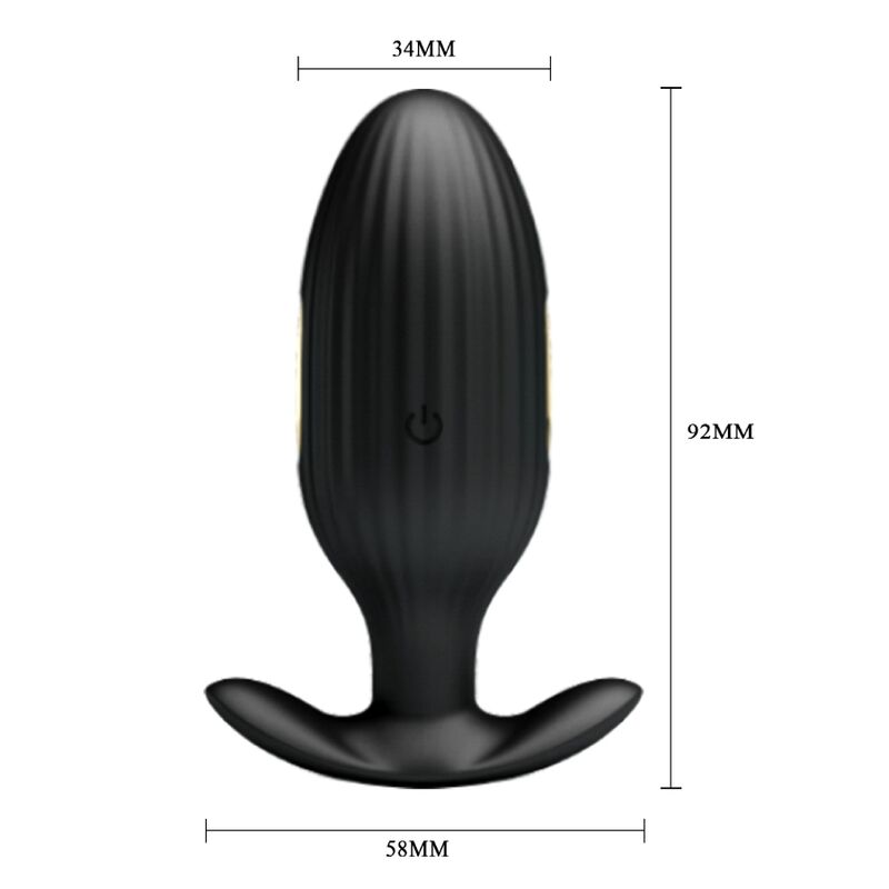 PRETTY LOVE - JEFFERSON PLUG ANAL CONTROLADO POR APP NEGRO PRETTY LOVE BOTTOM