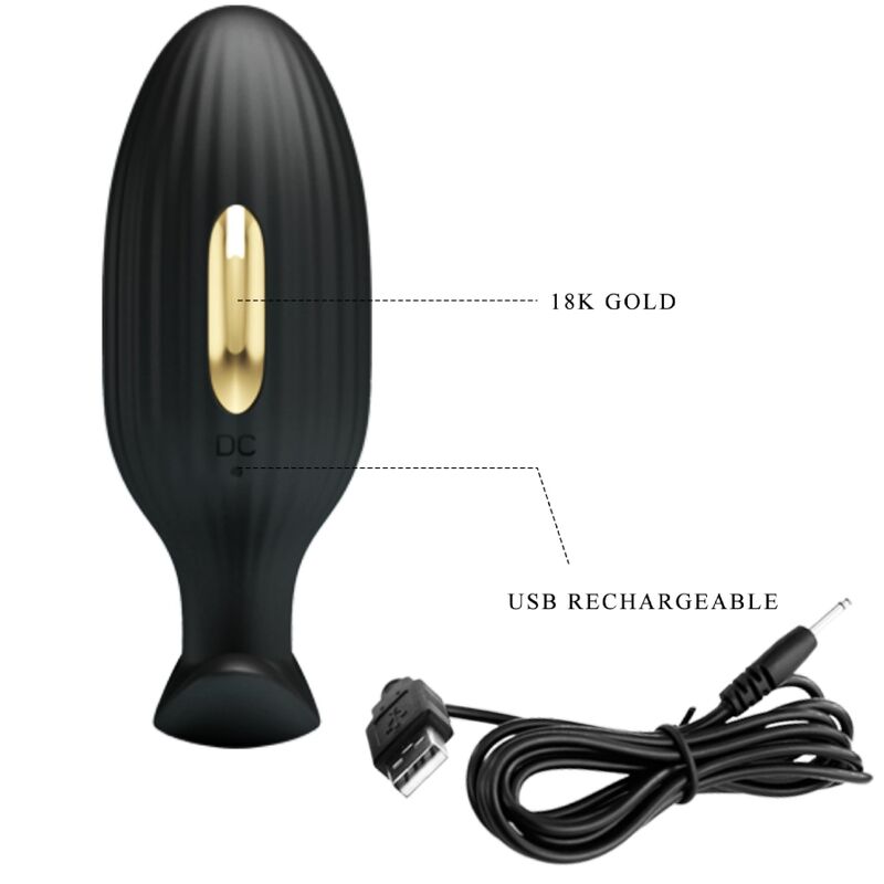 PRETTY LOVE - JEFFERSON PLUG ANAL CONTROLADO POR APP NEGRO PRETTY LOVE BOTTOM