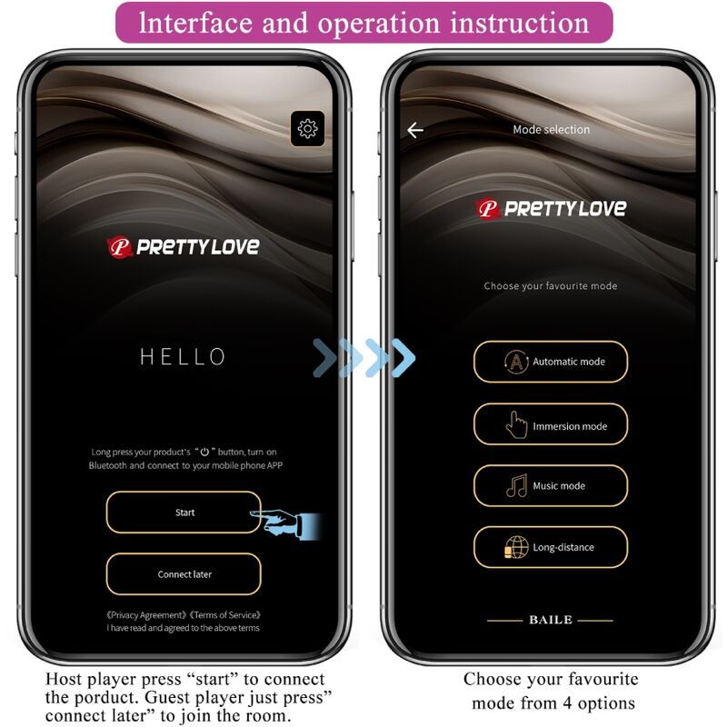 PRETTY LOVE - JEFFERSON PLUG ANAL CONTROLADO POR APP NEGRO PRETTY LOVE BOTTOM