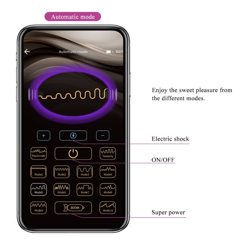 PRETTY LOVE - JEFFERSON PLUG ANAL CONTROLADO POR APP NEGRO PRETTY LOVE BOTTOM
