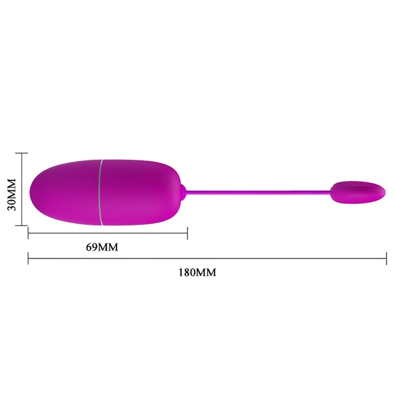 PRETTY LOVE - NYMPH HUEVO VIBRADOR CONTROLADO POR APP VIOLETA PRETTY LOVE BOTTOM