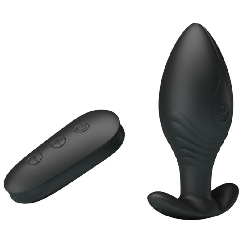 PRETTY LOVE - REGINA PLUG ANAL VIBRADOR RECARGABLE NEGRO PRETTY LOVE BOTTOM