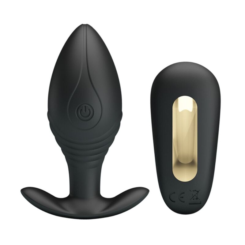 PRETTY LOVE - REGINA PLUG ANAL VIBRADOR RECARGABLE NEGRO PRETTY LOVE BOTTOM