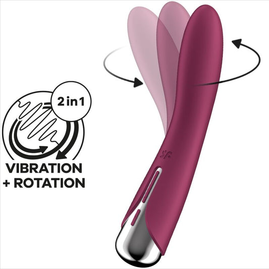 SATISFYER - SPINNING VIBE 1 VIBRADOR ROTADOR G-SPOT RED SATISFYER VIBRATOR