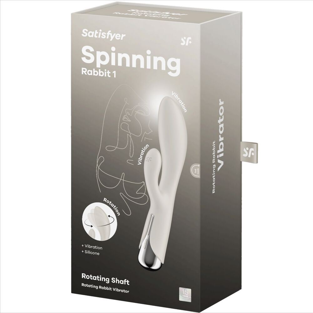 SATISFYER - SPINNING RABBIT 1 ESTIMULACION CLITORIS Y PUNTO G ROJO SATISFYER VIBRATOR