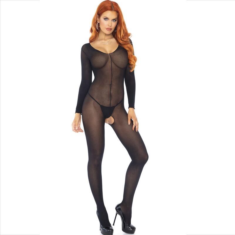 LEG AVENUE - BODYSTOCKING NEGRO MANGA LARGA LEG AVENUE BODYSTOCKINGS