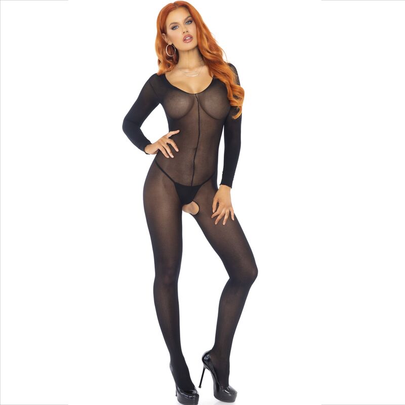 LEG AVENUE - BODYSTOCKING NEGRO MANGA LARGA LEG AVENUE BODYSTOCKINGS