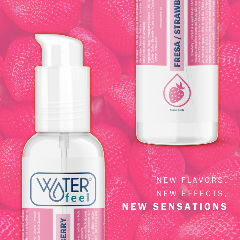WATERFEEL - LUBRICANTE BASE AGUA FRESA 175 ML WATERFEEL