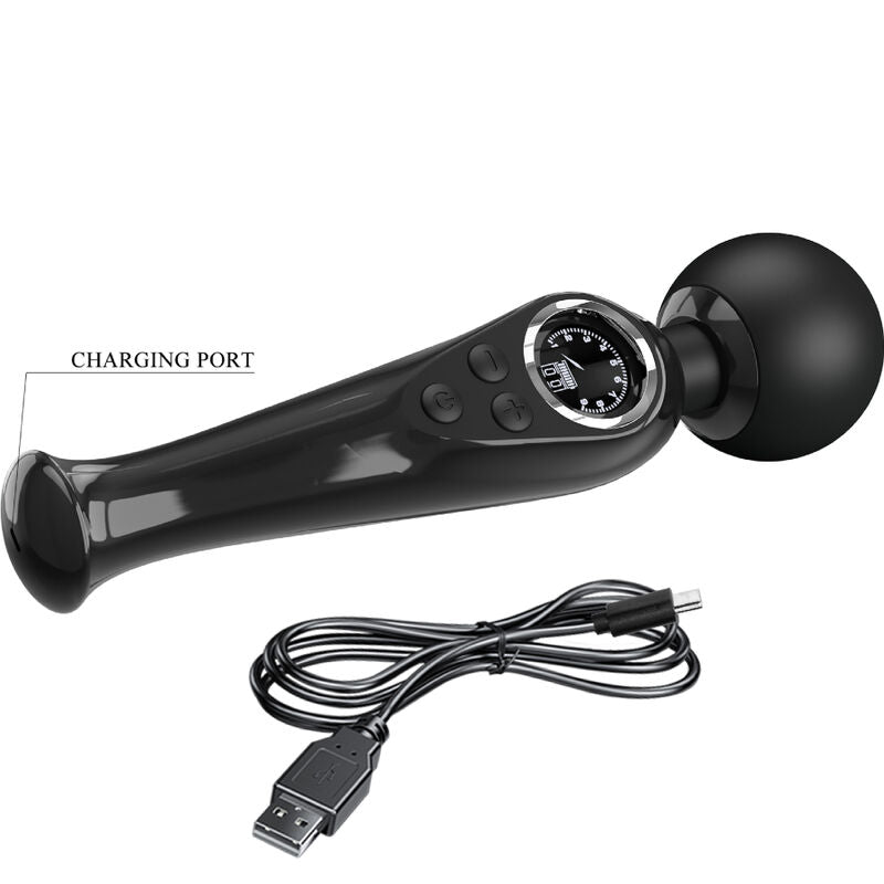 PRETTY LOVE - SKYLER VIBRADOR WAND NEGRO PRETTY LOVE LED