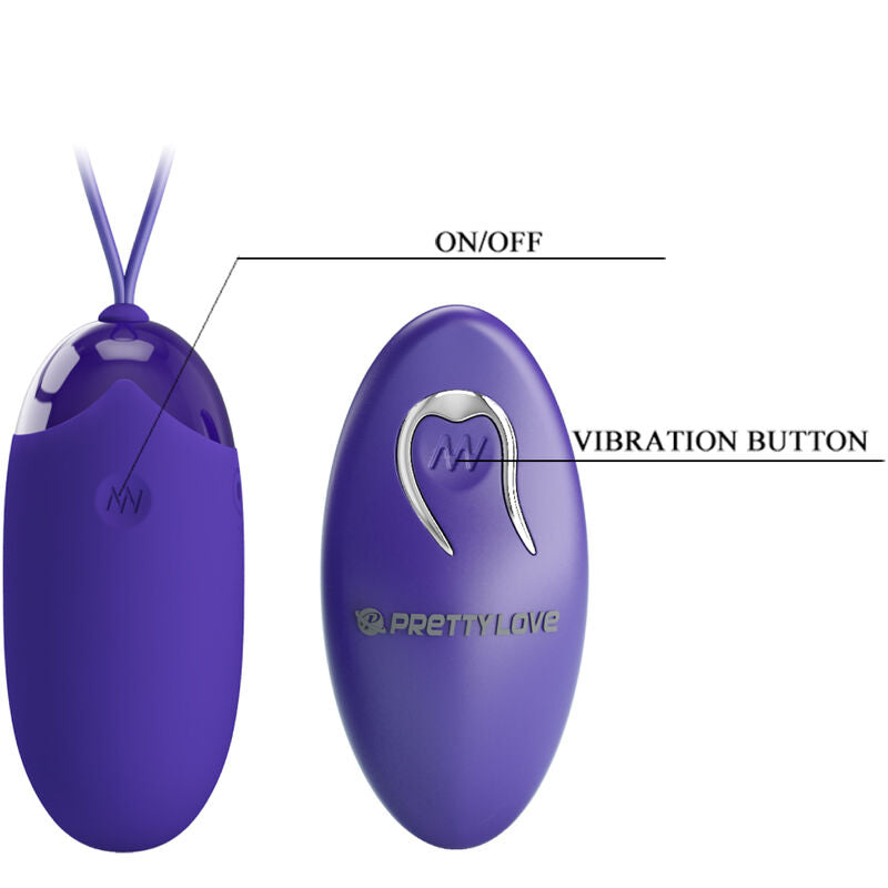 PRETTY LOVE - BERGER YOUTH HUEVO VIBRADOR CONTROL REMOTO VIOLETA PRETTY LOVE YOUTH