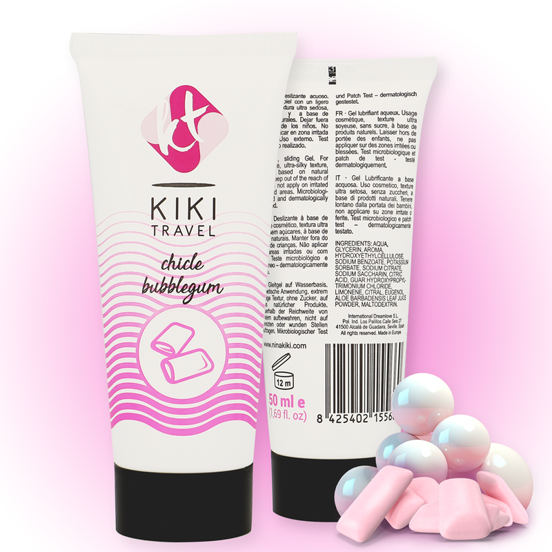 KIKÍ TRAVEL - LUBRICANTE SABOR A CHICLE 50 ML KIKÍ TRAVEL