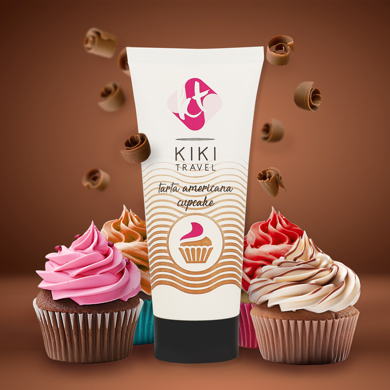 KIKÍ TRAVEL - GEL DESLIZANTE SABOR A TARTA AMERICANA CUPCAKE 50 ML KIKÍ TRAVEL
