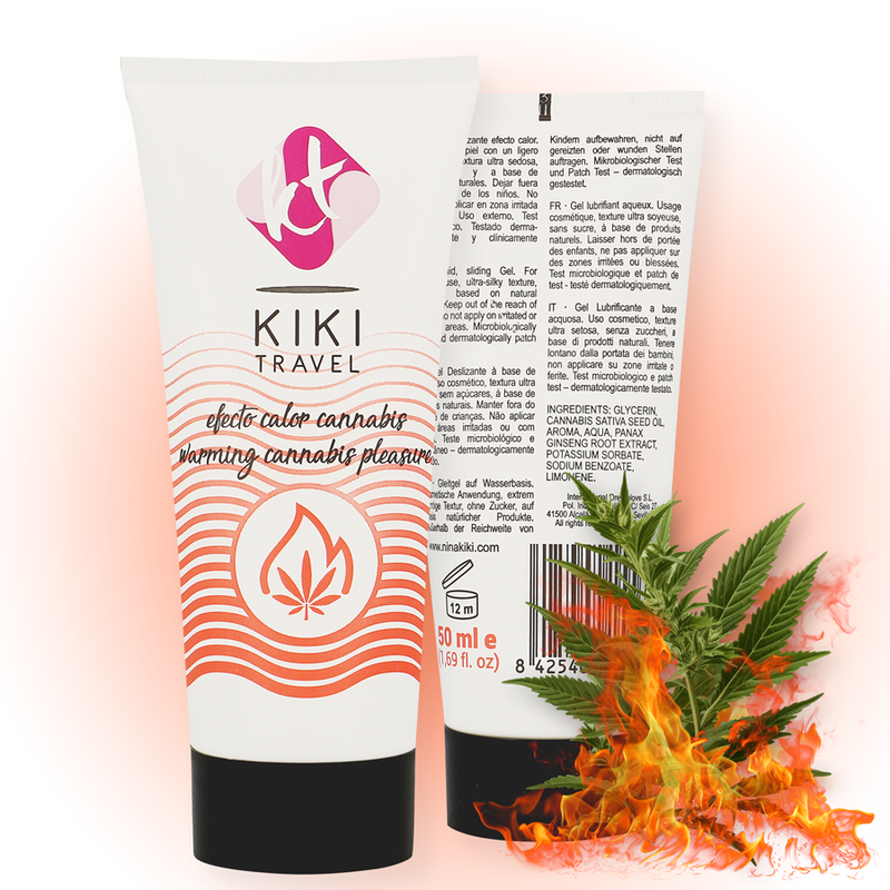 KIKÍ TRAVEL - GEL DESLIZANTE SABOR A CANNABIS EFECTO CALOR INTENSO 50 ML KIKÍ TRAVEL