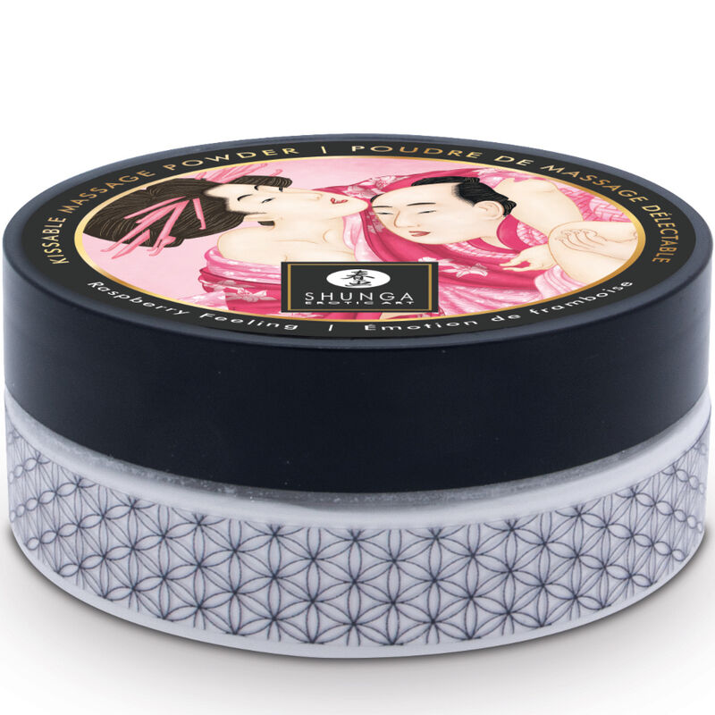 SHUNGA - KIT POLVOS DE MASAJE COMESTIBLE FRAMBUESA SHUNGA BODY POWER