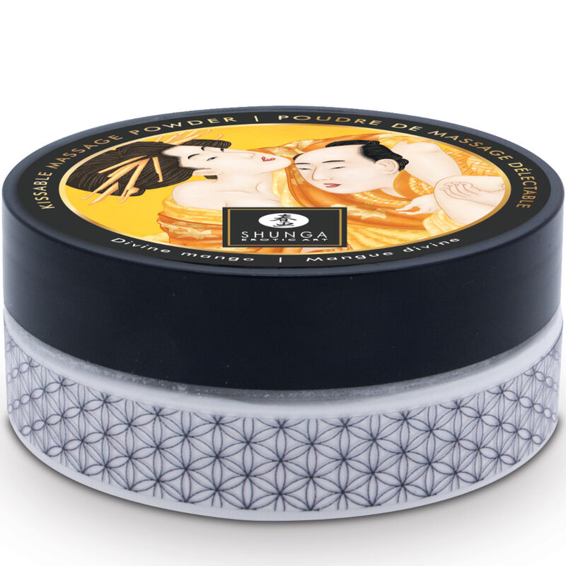 SHUNGA - KIT POLVOS DE MASAJE COMESTIBLE MANGO SHUNGA BODY POWER