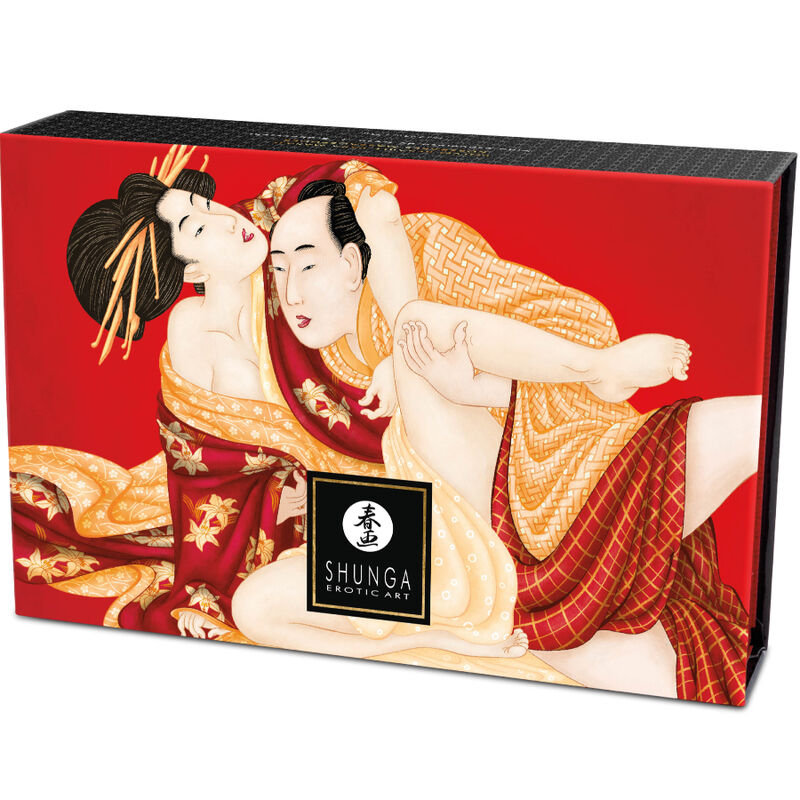 SHUNGA - KIT POLVOS DE MASAJE COMESTIBLE FRESA SHUNGA BODY POWER