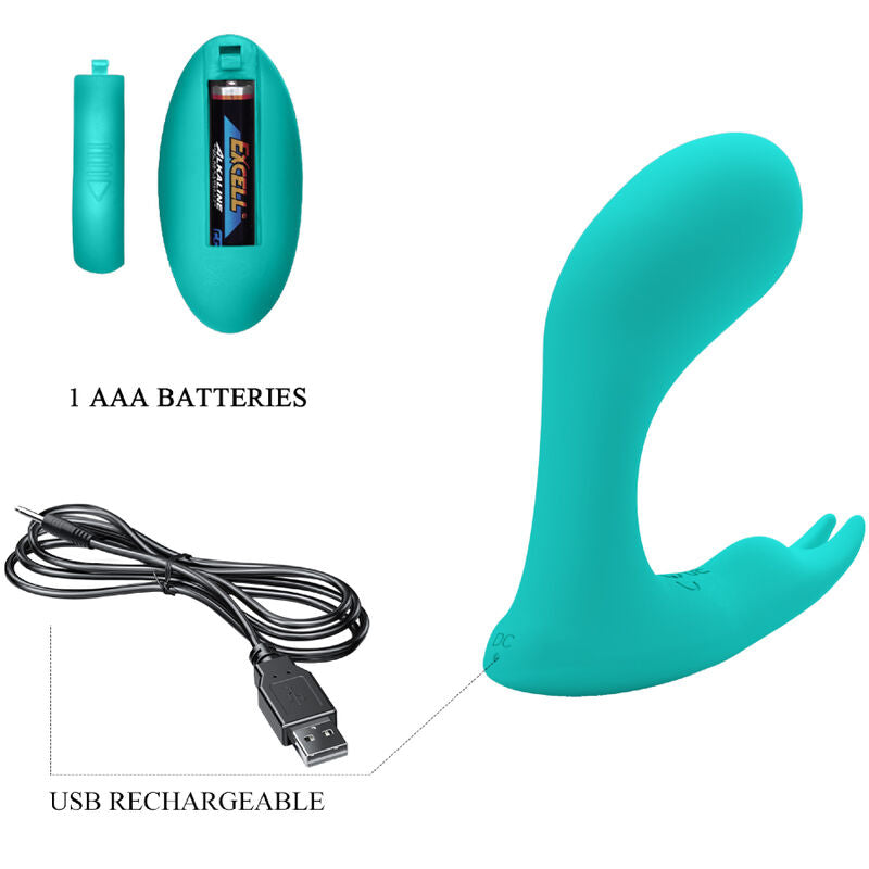 PRETTY LOVE - IDABELLE VIBRATION & PULSATION CONTROL REMOTO AZUL PRETTY LOVE BOTTOM