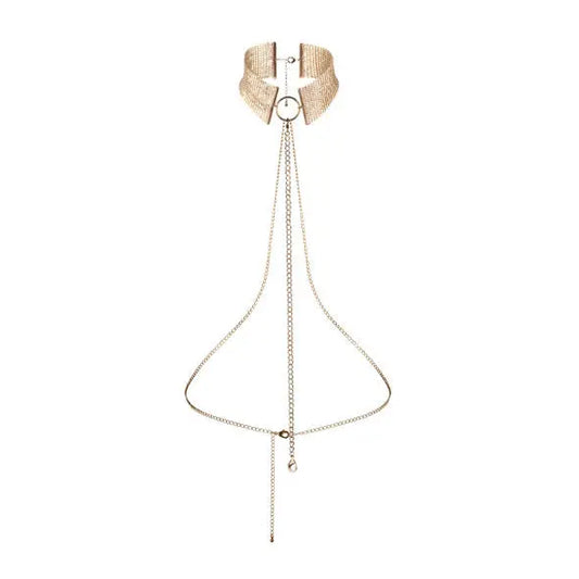 BIJOUX - DÉSIR MÉTALLIQUE COLLAR METLICO DORADO BIJOUX DESIRE METALLIQUE