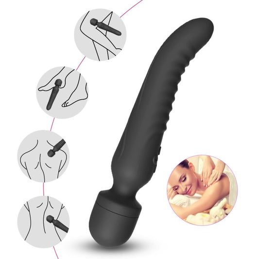 ARMONY - MISSION MASAJEADOR & VIBRADOR EFECTO CALOR NEGRO ARMONY MASSAGERS