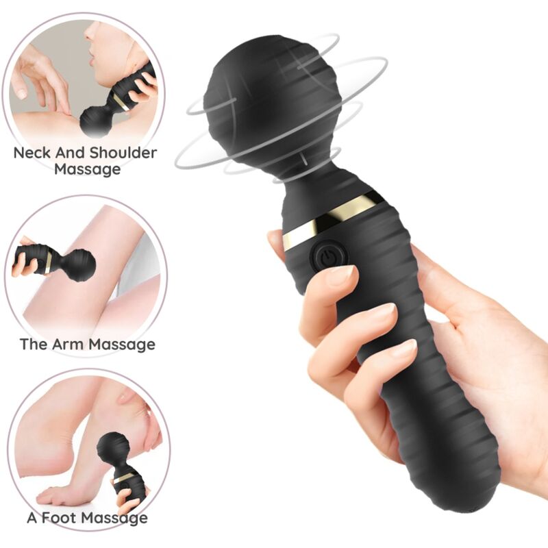 ARMONY - FREEDO MASAJEADOR & VIBRADOR PEQUEÑO NEGRO ARMONY MASSAGERS