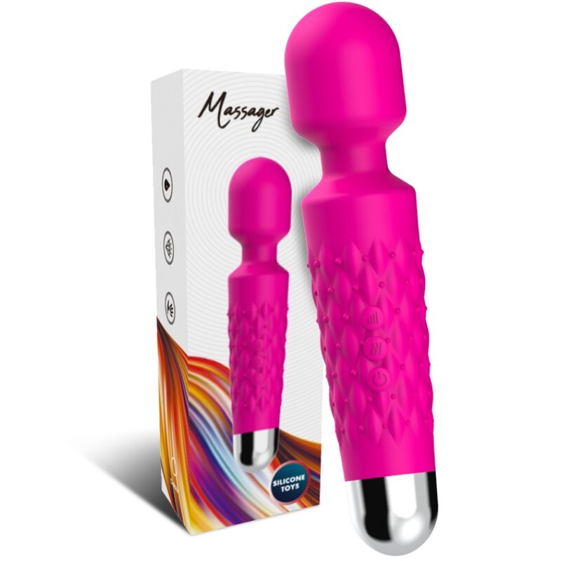 ARMONY - POSTMAN MASAJEADOR & VIBRADOR CABEZA FLEXIBLE FUCSIA ARMONY MASSAGERS