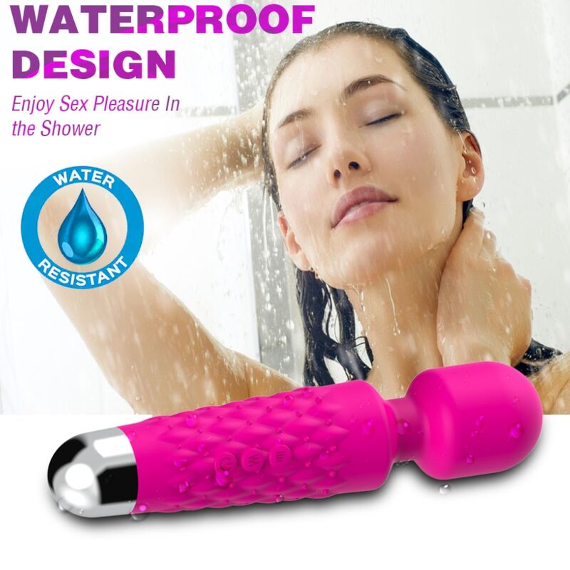 ARMONY - POSTMAN MASAJEADOR & VIBRADOR CABEZA FLEXIBLE FUCSIA ARMONY MASSAGERS