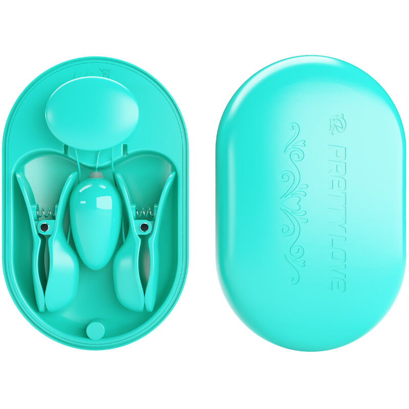 PRETTY LOVE - SURPRISE BOX PINZAS ELECTRO ESTIMULACION AZUL PRETTY LOVE FLIRTATION