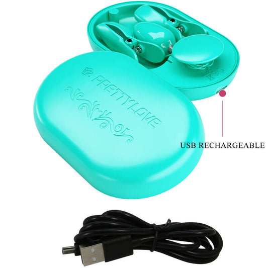PRETTY LOVE - SURPRISE BOX PINZAS ELECTRO ESTIMULACION AZUL PRETTY LOVE FLIRTATION