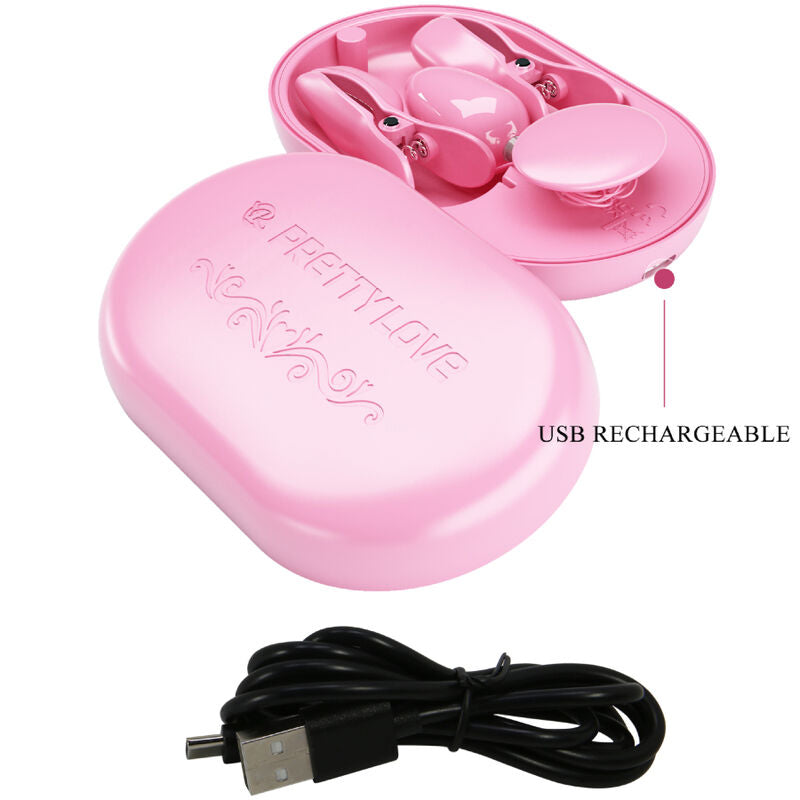 PRETTY LOVE - SURPRISE BOX PINZAS ELECTRO ESTIMULACION ROSA PRETTY LOVE FLIRTATION