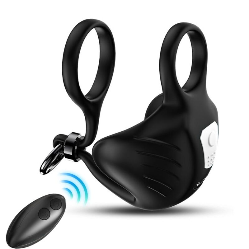 ARMONY - MANTA ANILLO VIBRADOR TESTICULOS CONTROL REMOTO NEGRO ARMONY FOR HIM