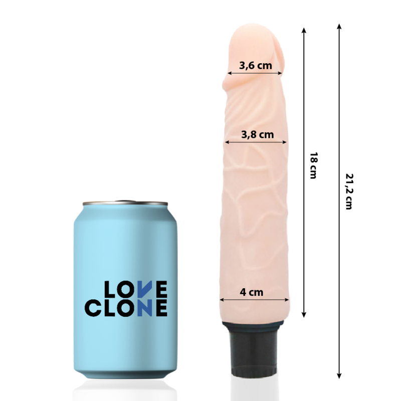 LOVECLONE - FINN VIBRADOR REALISTICO SELF LUBRICATION 21.2 CM -O- 3.8 CM LOVECLONE