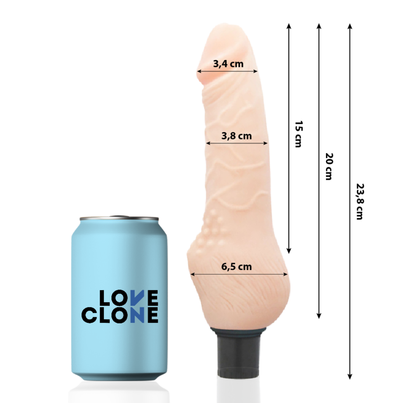 LOVECLONE - DAVEN VIBRADOR REALISTICO SELF LUBRICATION 23.8 CM -O- 3.8 CM LOVECLONE