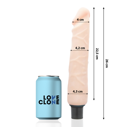 LOVECLONE - JANSEN VIBRADOR REALISTICO  SELF LUBRICATION 26 CM -O- 4.2 CM LOVECLONE