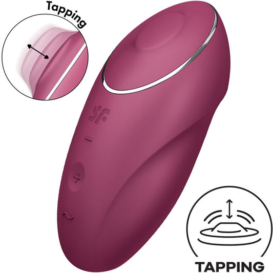SATISFYER - TAP & CLIMAX 1 VIBRADOR LAY-ON ROJO SATISFYER LAYONS
