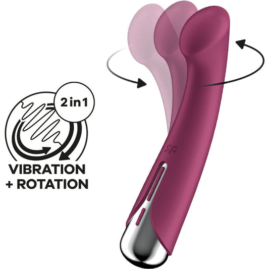 SATISFYER - SPINNING G-SPORT 1 VIBRADOR ROTADOR ROJO SATISFYER VIBRATOR