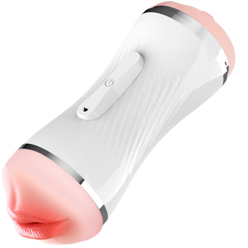 ARMONY - MASTURBADOR VIBRADOR DOBLE VAGINA & BOCA BLANCO ARMONY FOR HIM