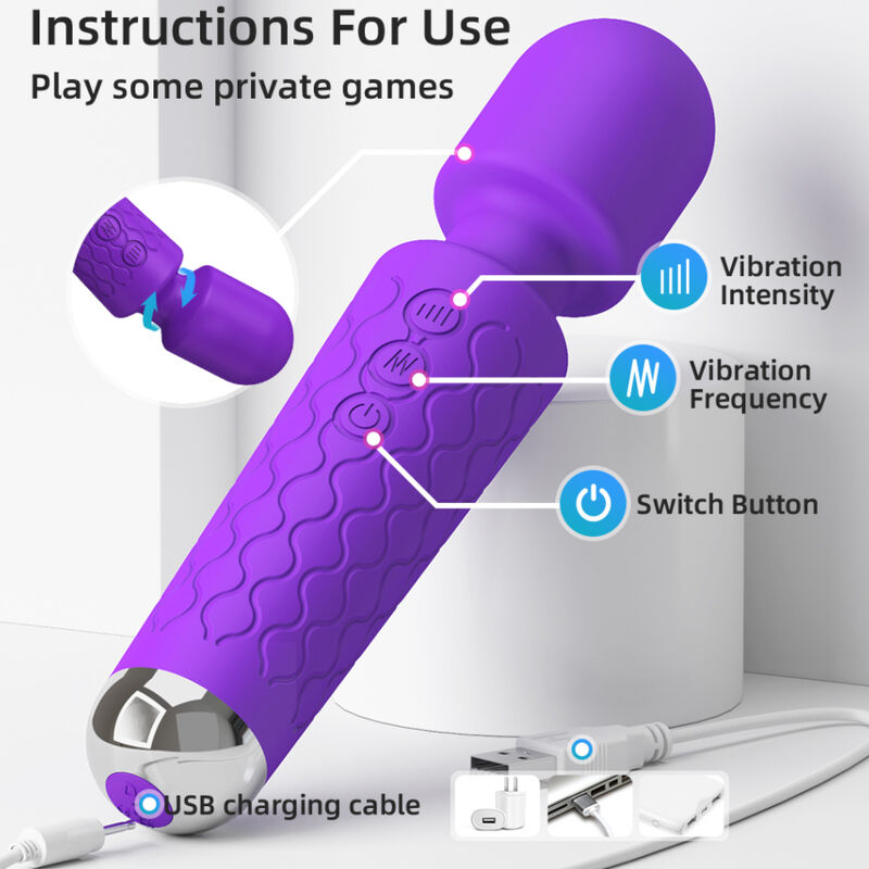 ARMONY - MASAJEADOR & VIBRADOR VIOLETA ARMONY MASSAGERS