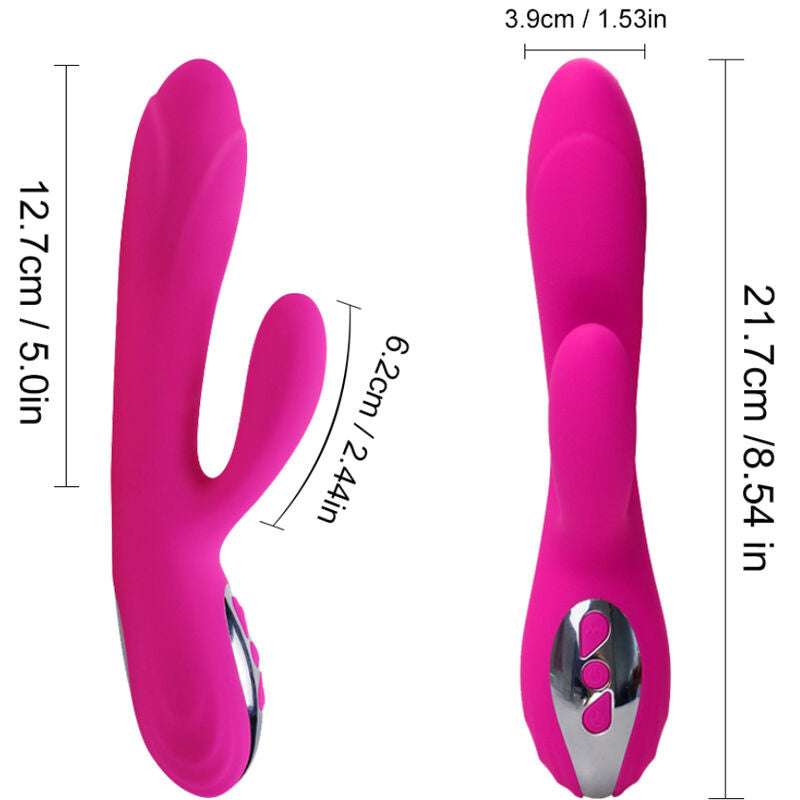 ARMONY - VIBRADOR & ESTIMULADOR FLEXIBLE EFECTO CALOR FUCSIA ARMONY VIBRATORS