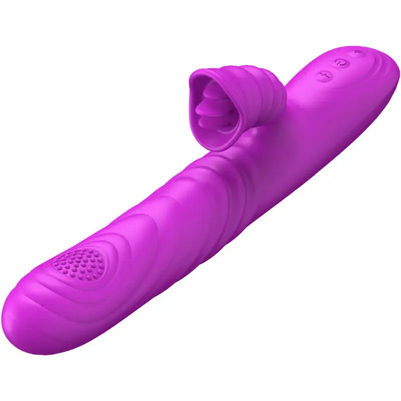 ARMONY - ANGELIA VIBRADOR MULTIFUNCION CON LENGUA ESTIMULADORA EFECTO CALOR VIOLETA ARMONY VIBRATORS