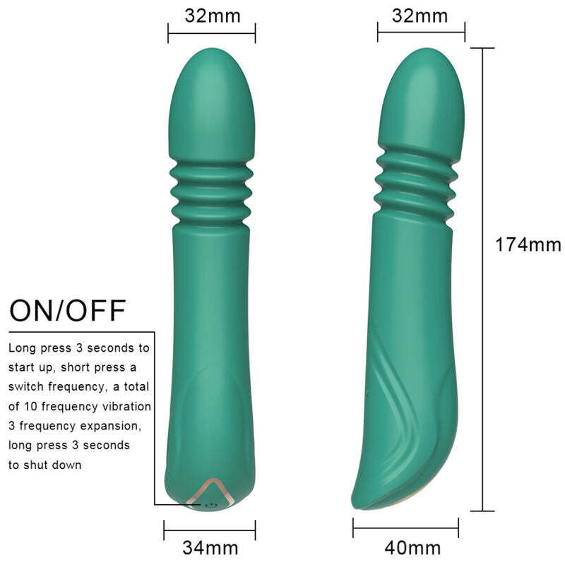 ARMONY - VIBRADOR & THRUSTING PUNTO G VERDE ARMONY VIBRATORS
