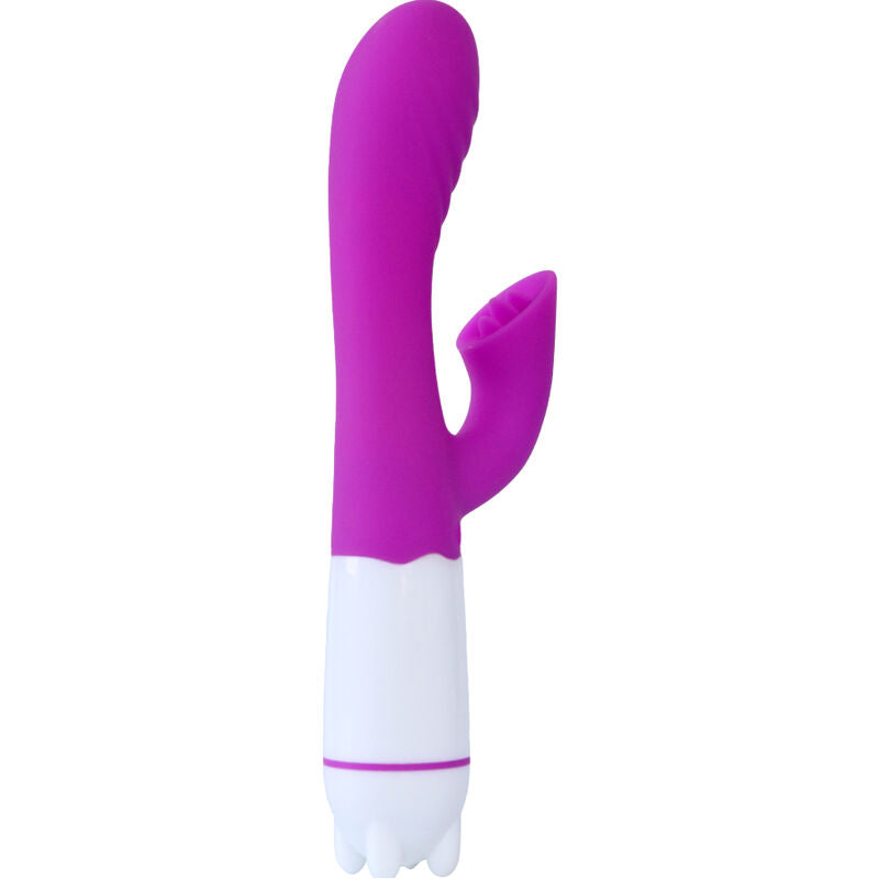 ARMONY - HAPPY VIBRADOR & ESTIMULADOR CON LENGUA RECARGABLE VIOLETA ARMONY VIBRATORS