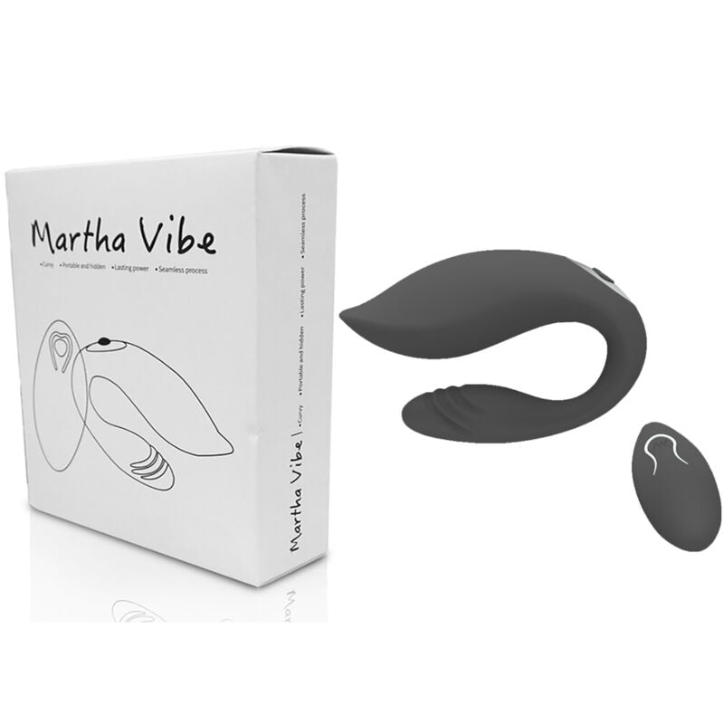 ARMONY - MARTHA VIBRADOR PARA PAREJAS CONTROL REMOTO NEGRO ARMONY FOR COUPLES