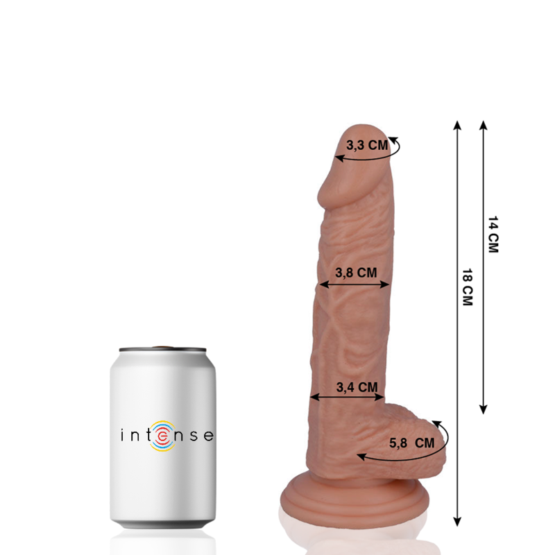 MR INTENSE - 11 PENE REALISTICO 18 CM -O- 3.8 CM MR. INTENSE