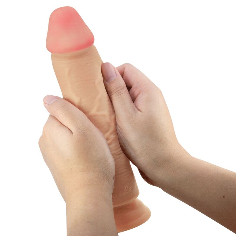 PRETTY LOVE - SLIDING SKIN SERIES DILDO REALÍSTICO CON VENTOSA PIEL DESLIZANTE NATURAL 23.4 CM PRETTY LOVE HIGH GRADE