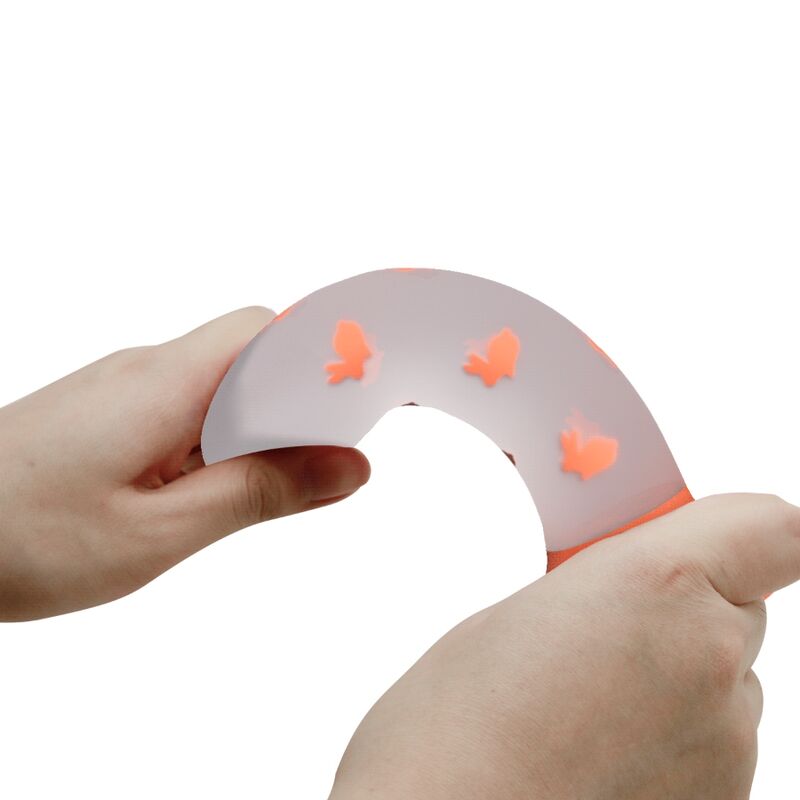 PRETTY LOVE - MAGICAL NIGHTFALL DILDO SIN VIBRACIÓN LUMINOSO NARANJA PRETTY LOVE FLIRTATION