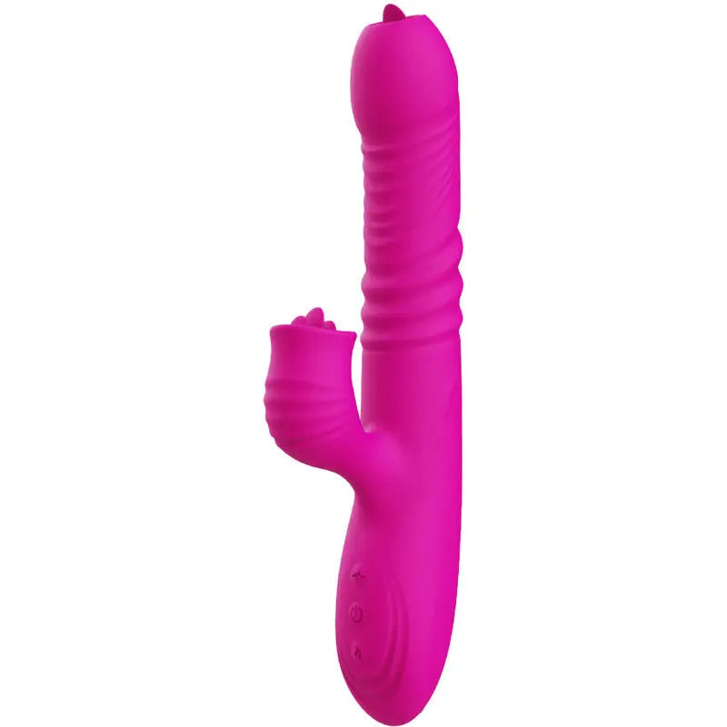 ARMONY - FANNY VIBRADOR MULTIFUNCION DOBLE LENGUA EFECTO CALOR FUCSIA ARMONY VIBRATORS