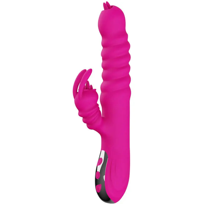 ARMONY - VIBRADOR MULTIFUNCION RABBIT DOBLE LENGUA EFECTO CALOR FUCSIA ARMONY VIBRATORS
