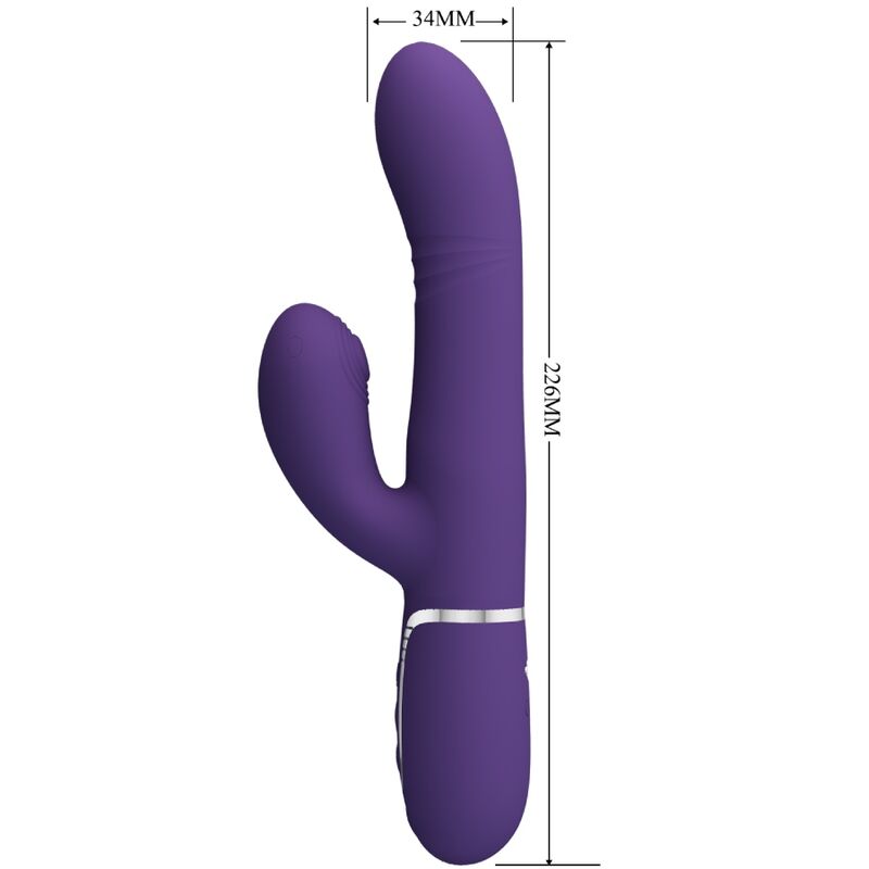 PRETTY LOVE - VIBRADOR PUNTO G MULTIFUNCIÓN MORADO PRETTY LOVE FLIRTATION